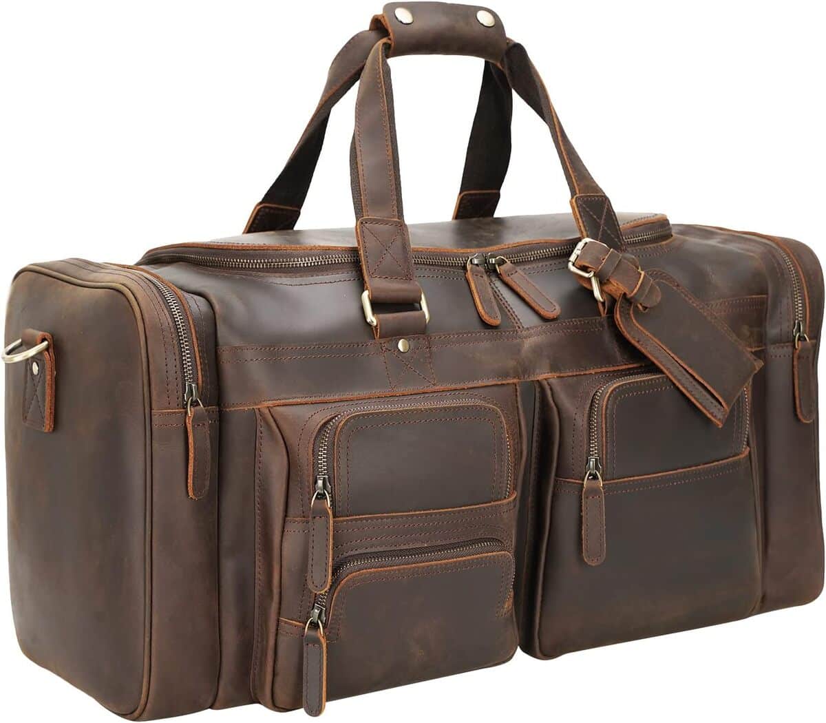 Test du sac de voyage Polare en cuir 58, 4 cm