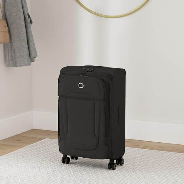 DELSEY PARIS - Helium DLX - Valise Grande Taille Souple Extensible - 83x50x33cm - 123 litres - XL - Noir