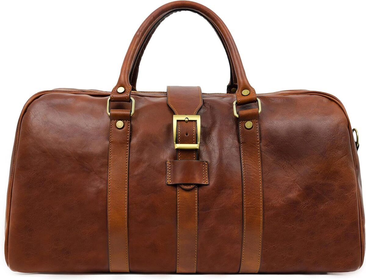 Avis : sac de voyage en cuir Time Resistance (cognac)