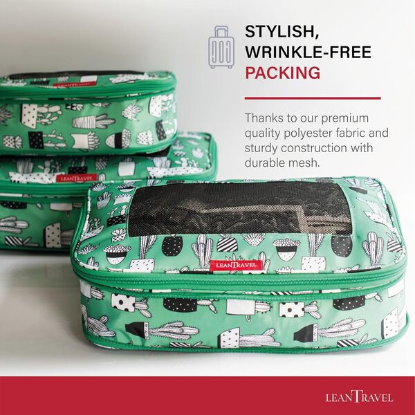 LeanTravel, Organiseur de Bagage Vert Green Kids