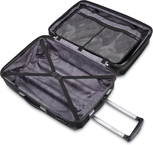 Samsonite Winfield 3 DLX Valise Rigide à roulettes pivotantes, Noir, Carry-on 20-inch, Winfield 3 DLX Valise Rigide Extensible avec roulettes pivotantes