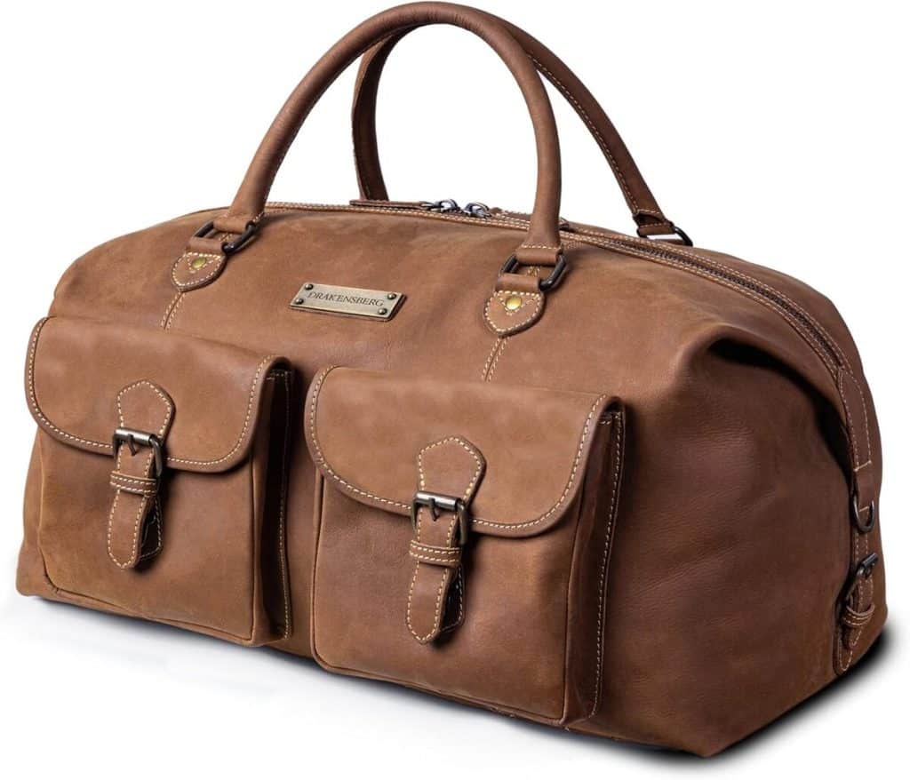 Test du sac de voyage Drakensberg 'Ray' en cuir vintage