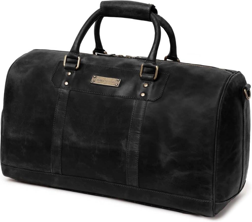 Test du sac de voyage Drakensberg Weekender John : élégance rétro en cuir