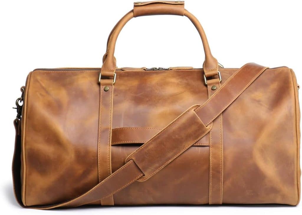 Test du sac de voyage en cuir Leathfocus pour homme