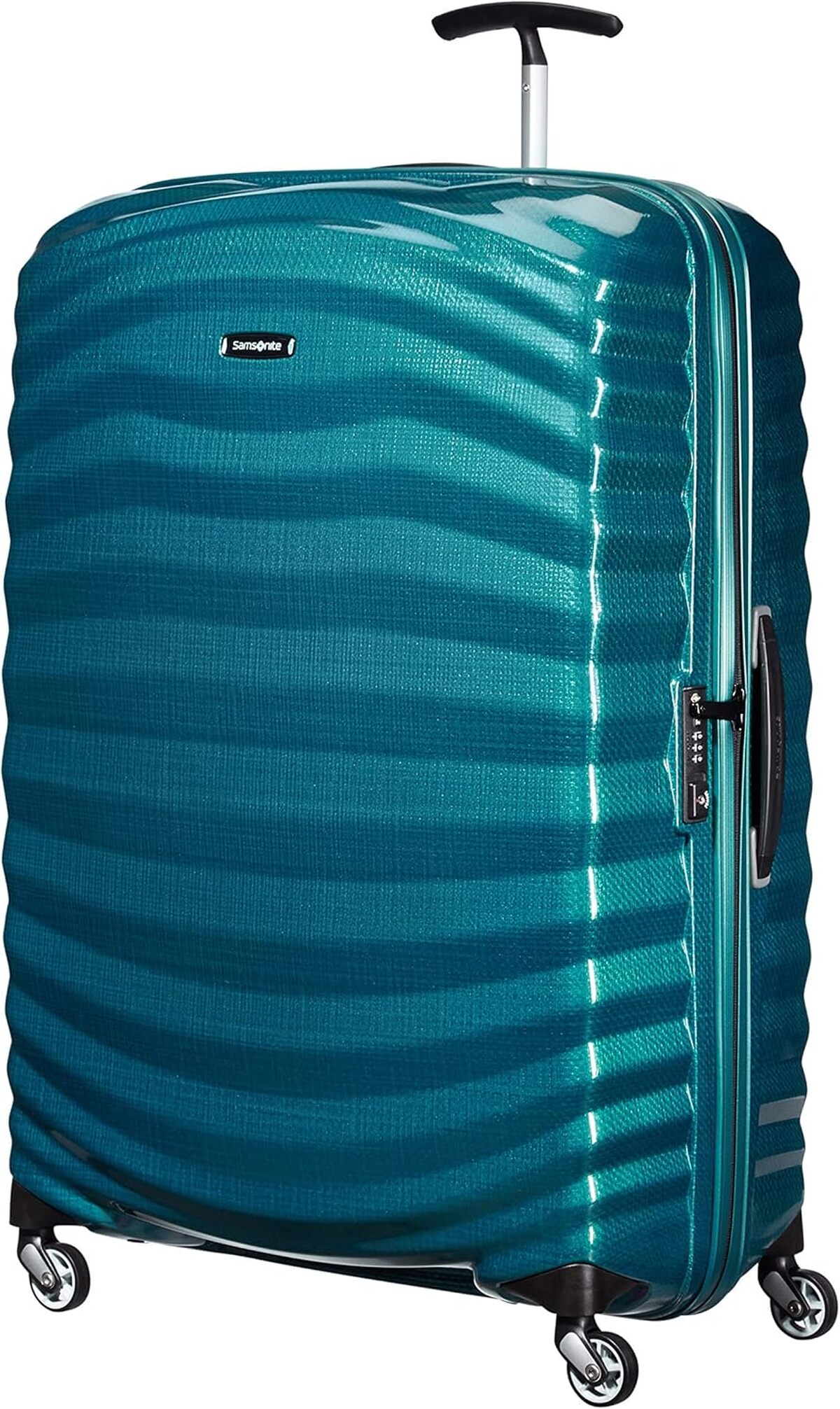 Test de la valise Samsonite Lite-Shock Spinner XL 81 cm 124 L bleu