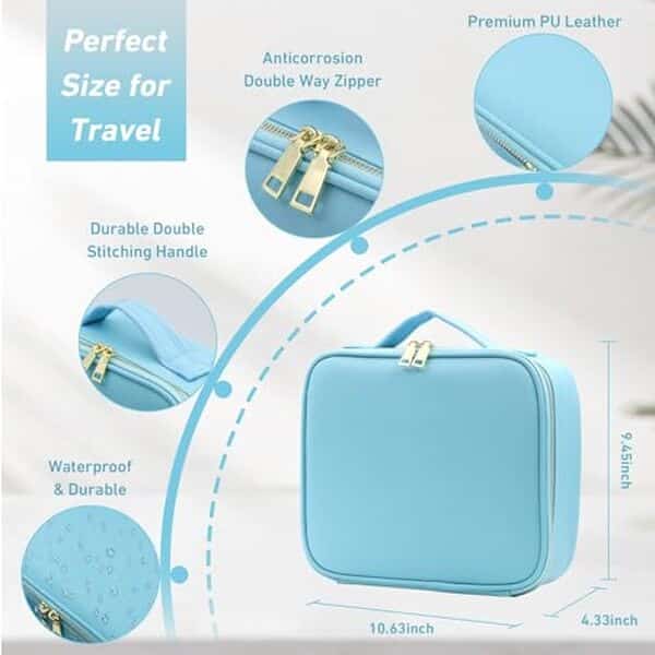 Découvrez le test complet de la trousse de maquillage Jadazror avec miroir et lumière intégrée pour une beauté optimisée en toute circonstance