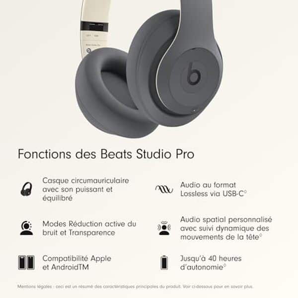 Découvrez notre test du beats Studio Pro : un casque sans fil avec réduction du bruit. Explorez ses fonctionnalités, performances et design pour savoir s'il répond à vos attentes.