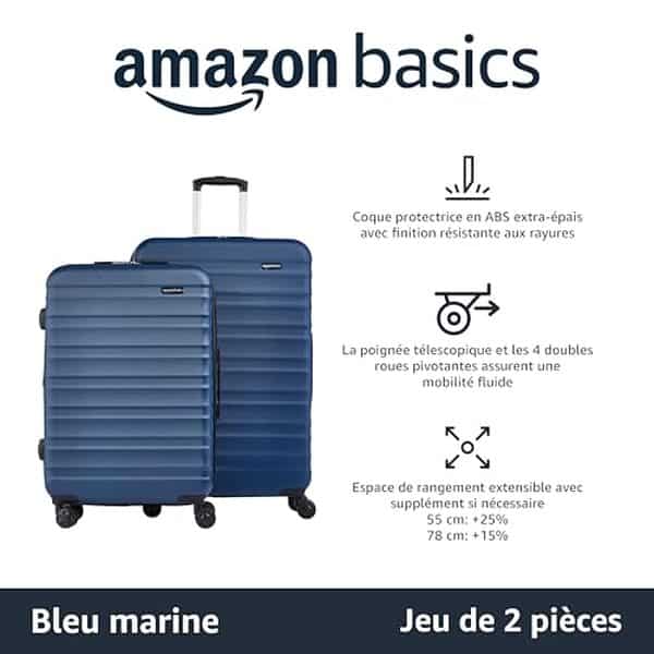 Découvrez notre test complet de la valise Amazon Basics avec roulettes pivotantes. Comparaison, avantages et avis sur les modèles 55 et 78 cm pour vos voyages. 
