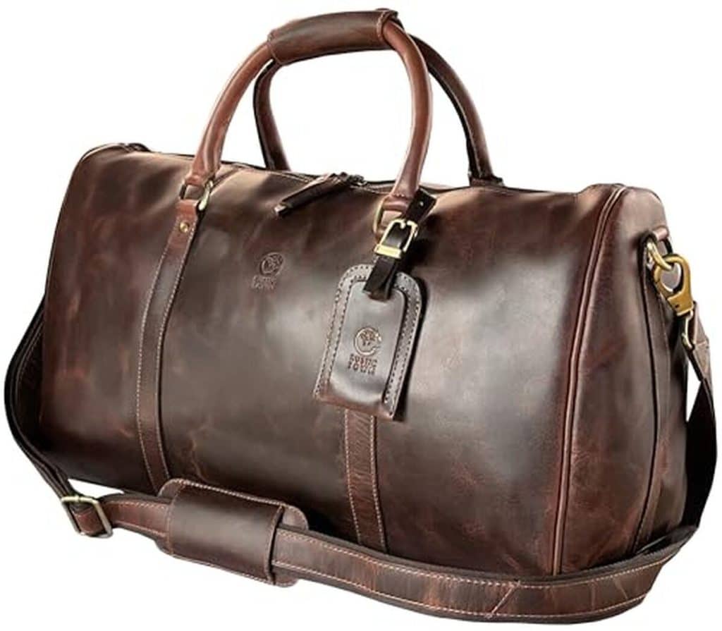 Test : sac de voyage en cuir mûre pour homme (taille L)