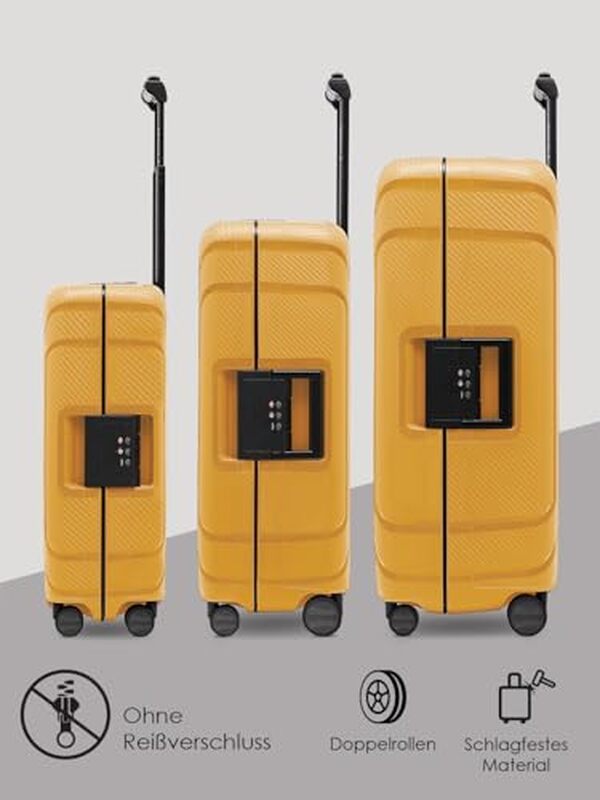 Découvrez notre test détaillé du kofferset Redolz Essentials 15, la valise rigide jaune foncé avec roulettes pivotantes. Qualité, design et performance au rendez-vous.