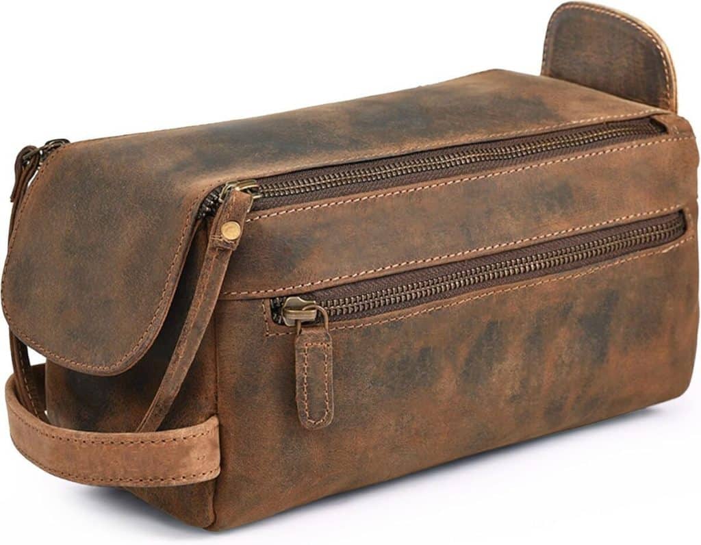 Test de la trousse de toilette Dhampooh Leather Village en cuir véritable