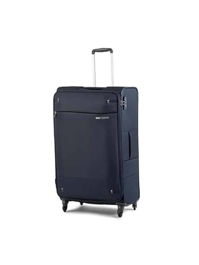 Test de l'étui rétractable Samsonite Base Boost Spinner L - bleu marine