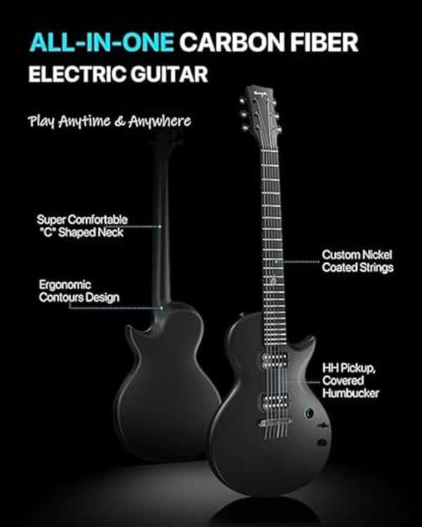 Découvrez notre test détaillé de la guitare Enya Nova Go Sonic 10W en fibre de carbone noire : caractéristiques, son et performances pour débuter ou voyager. 