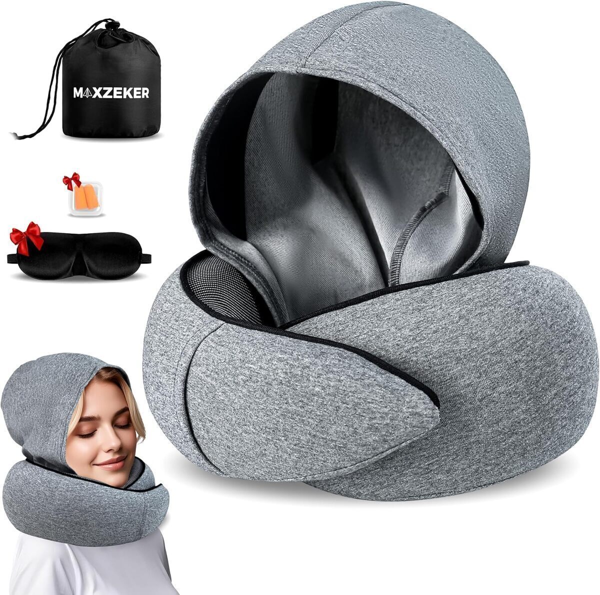 Test de l'oreiller de voyage Maxzeker : confort et ergonomie en avion