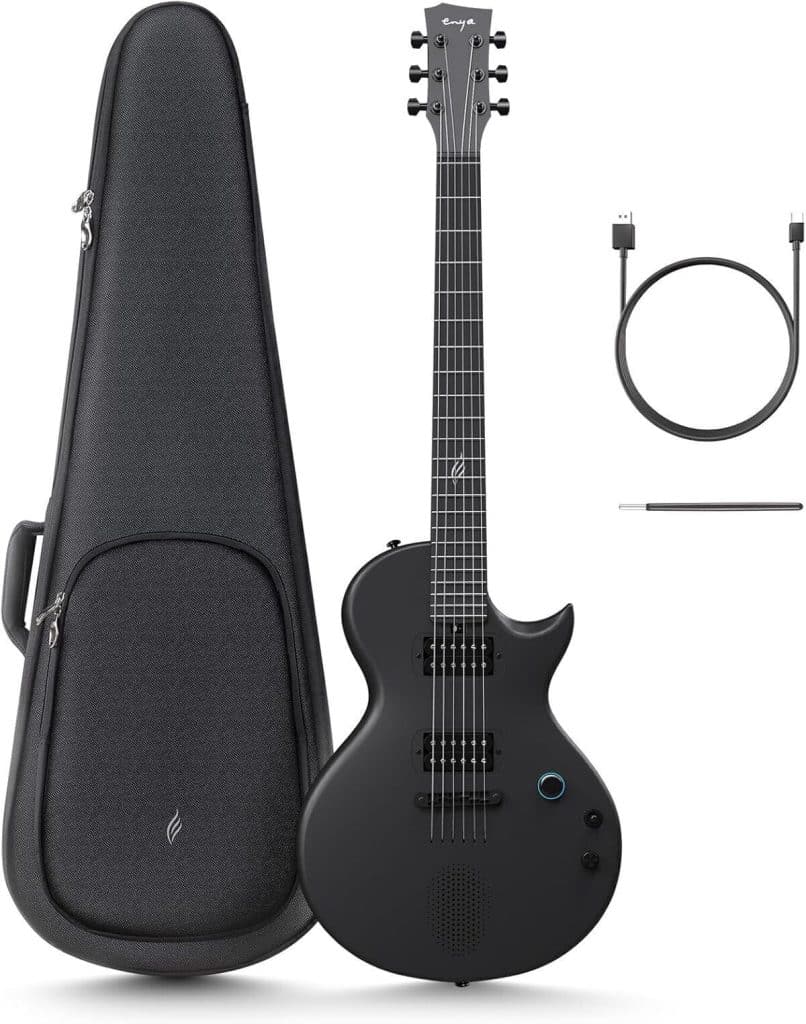 Test : guitare enya nova go sonic 10 w fiber de carbone noire