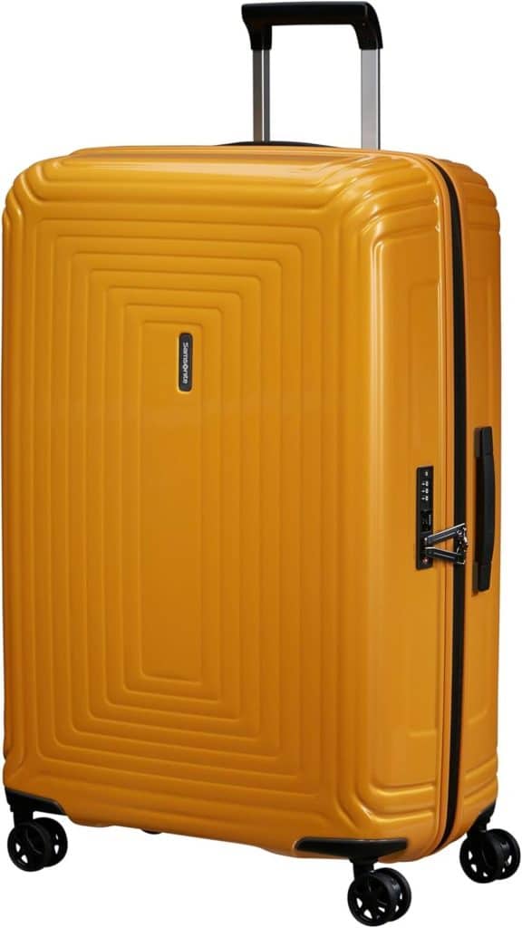 Test de la valise Samsonite Neopulse 75 cm jaune rayonnant