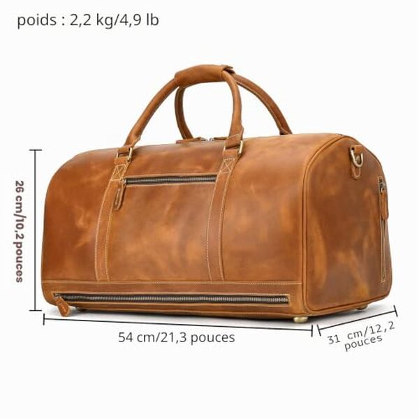 Découvrez notre test complet du sac weekend cuir vintage pour homme. Qualité, style et fonctionnalité réunis pour vos escapades : le guide d'achat indispensable.