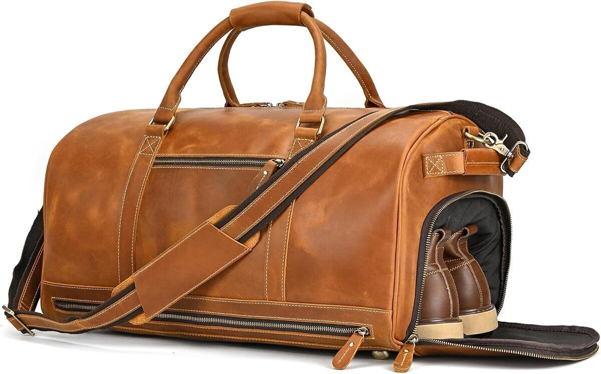Test du sac weekend cuir vintage pour homme : compagnon idéal des escapades