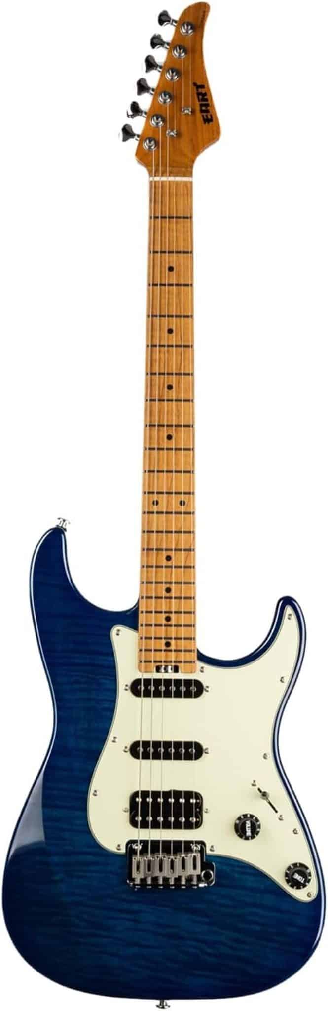 Test : guitare électrique EART sans tête, modèle double humbucker
